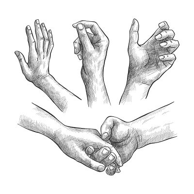 素描手势