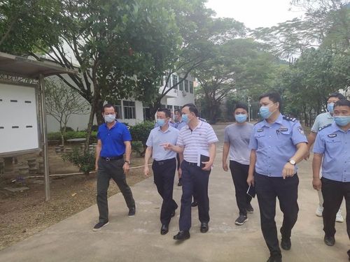 市公安局副局长谭天华,崖州区委常委,政法委书记何大云一行到市强制