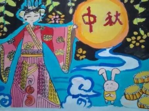 中秋节儿童画图片作品欣赏(31p)