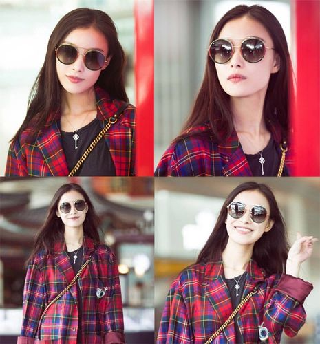 【18年新品】gucci/古驰 gg0061s 001倪妮黄晓明杨幂同款先锋艺术复古