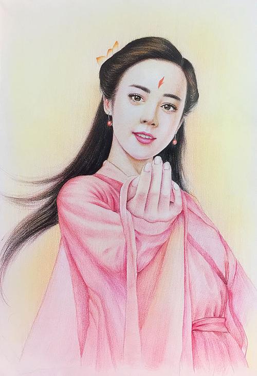 什么时候我带你去青丘看星星啊彩铅白凤九