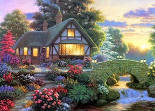 欧美唯美图片_梦幻小屋意境图片