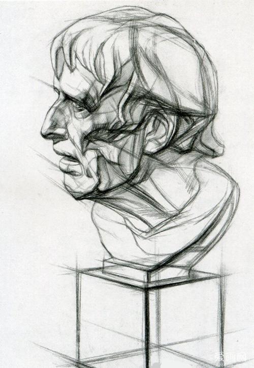 塞内卡海盗素描石膏像作品合集