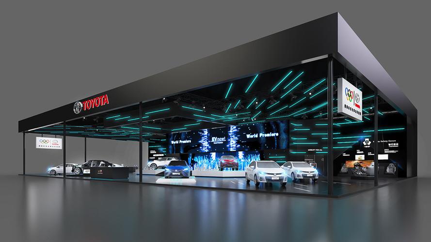 科技风车展展位展台展点3d效果图设计制作