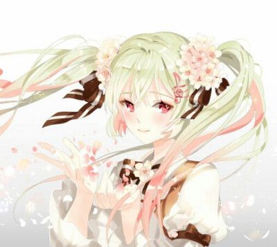 动漫女生头像日本和服樱花