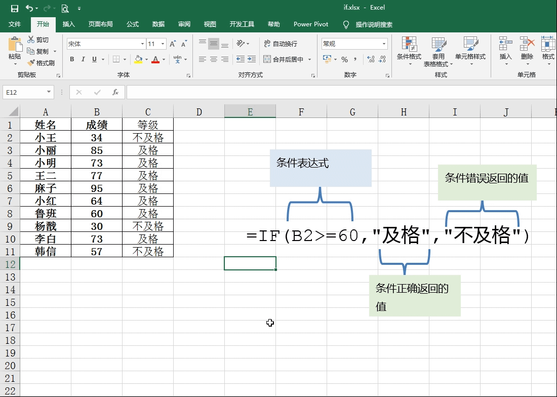 if函数从入门到金精通只看这一篇就够了