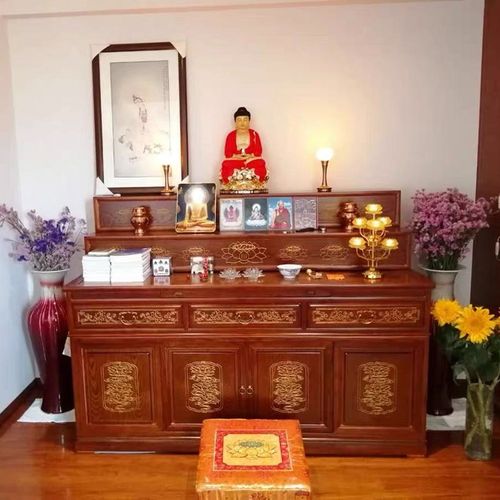 藏式香案供桌佛台实木家用套柜三层供台神台供桌
