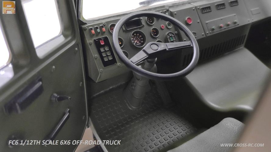 crossrc 1/12 6x6 越野卡车内饰照片