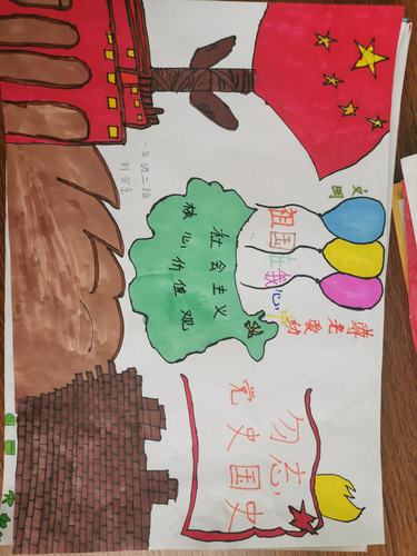 城内小学一年级二班【学党史,知党恩,跟党走】手抄报展