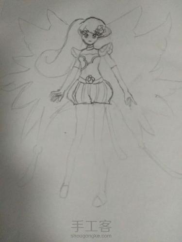 花仙精灵王眠妃q版简笔画