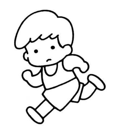 简笔画 人物简笔画 跑步的人简笔画   跑步是一项看简单,实则难的运动