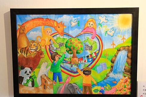 "友谊之桥"中俄青少年绘画大赛优秀作品展开幕