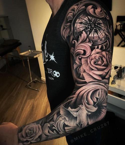 30张写实花臂纹身作品欣赏