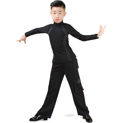 儿童拉丁舞男童男孩男生少儿练习比赛练功训练拉丁舞演出服