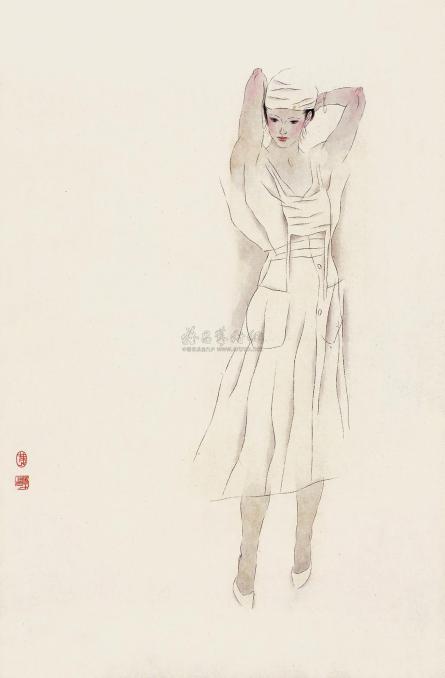 黄柔昌 工笔人物 镜片