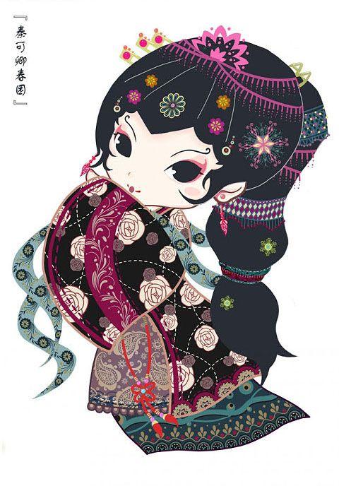 q版金陵十二钗 ——秦可卿春园