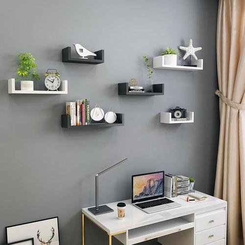 购客挂墙上 柜子架子置物装 饰创意壁挂式小卧室厨房可以放东西在订钉