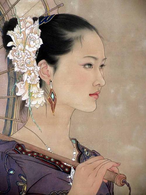 【引用】天津女画家任乘鋈的工笔画