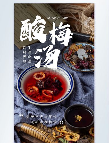 酸梅汤摄影图海报