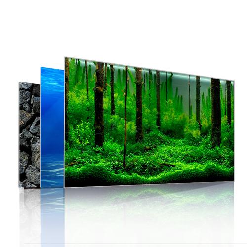 鱼缸背景纸画高清图3d立体水族箱贴纸龙鱼缸壁纸造景装饰水草定做