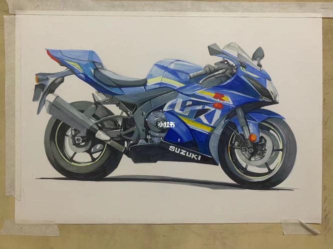 一起来画酷炫十足的摩托车9315_摩托车_速写_尼彩