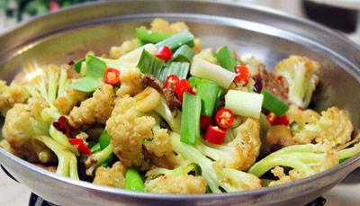 干锅花菜的做法