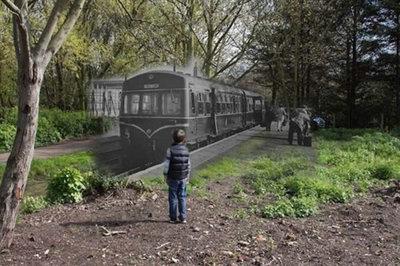 后来,传说它又在波尔塔瓦不远处的铁路平交道上,这列"幽灵火车"突然无