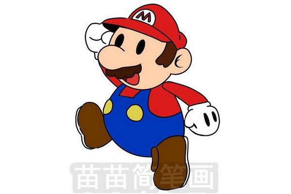 马里奥简笔画怎么画-儿童简笔画大全