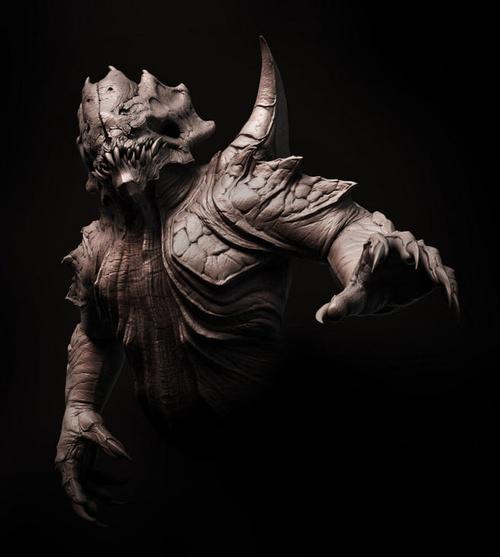 生物_mudbox_怪兽_恐怖的_作品编号:45125_高清cg插画,原画下载_千画