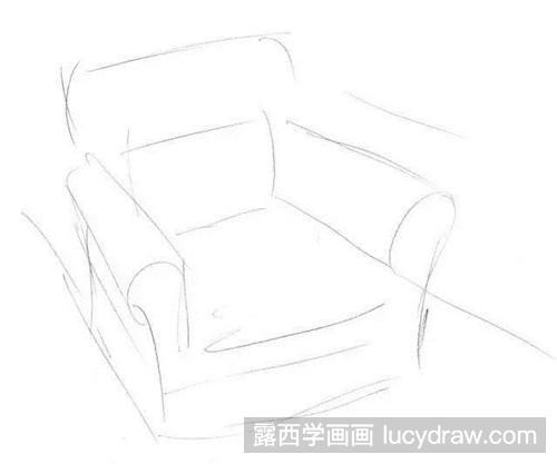 沙发素描教程