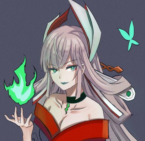 浮世青行灯 萌新板绘orz 以.