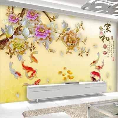 一折影背墙壁画