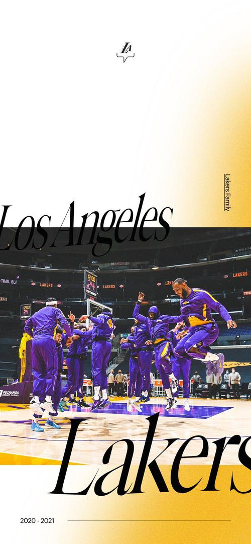 欢乐大家庭湖人官推发布两张全队庆祝壁纸