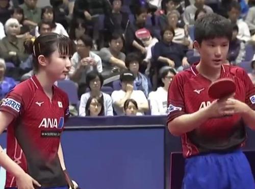 张本智和早田希娜惨败混双决赛遭国乒许昕朱雨玲30横扫