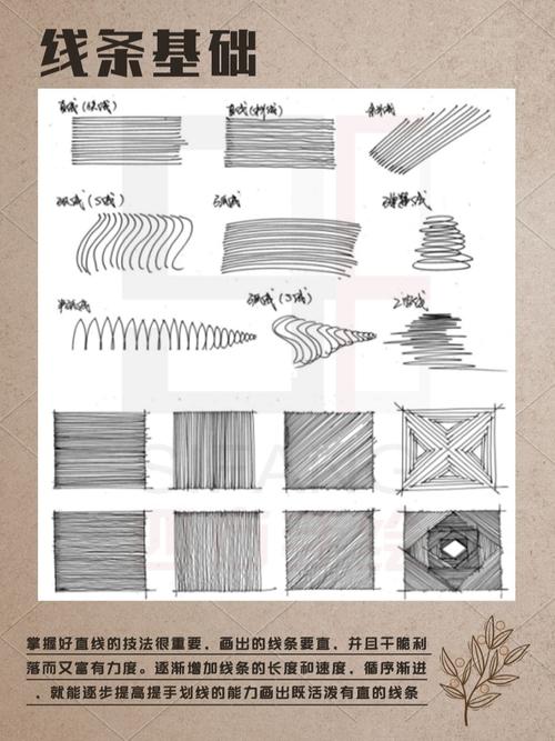 今日学习:手绘线稿必学必练的线条基础_线稿_学习_手绘_透视_布艺