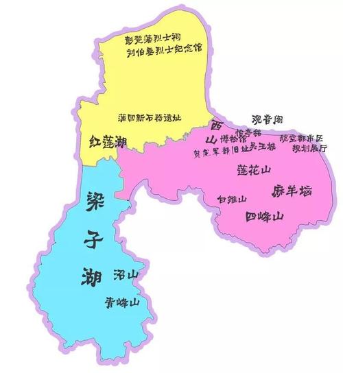 团员青年们眼里的鄂州地图