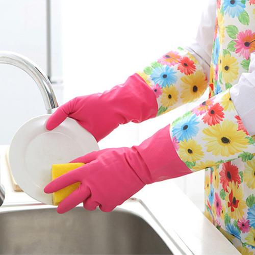 奕辰 厨房洗碗手套橡胶家务清洁手套免伤手抹布手套