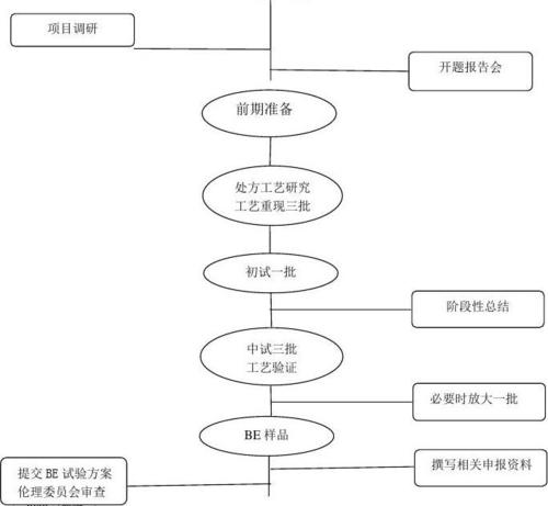 仿制药详细研发流程图