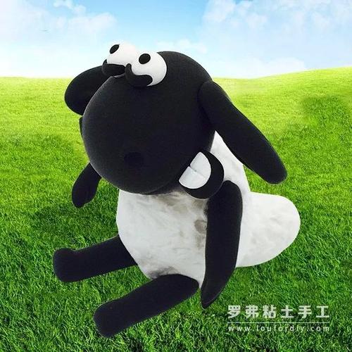 罗弗超轻粘土教程 — 可爱小羊提米制作图解_黑色