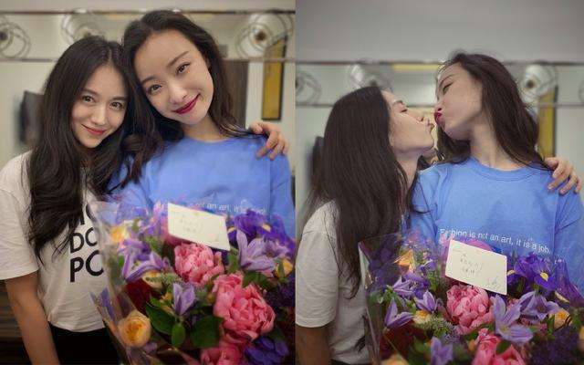 姐妹情深!王鸥特意飞去看倪妮话剧,后台合照颜值不分高低