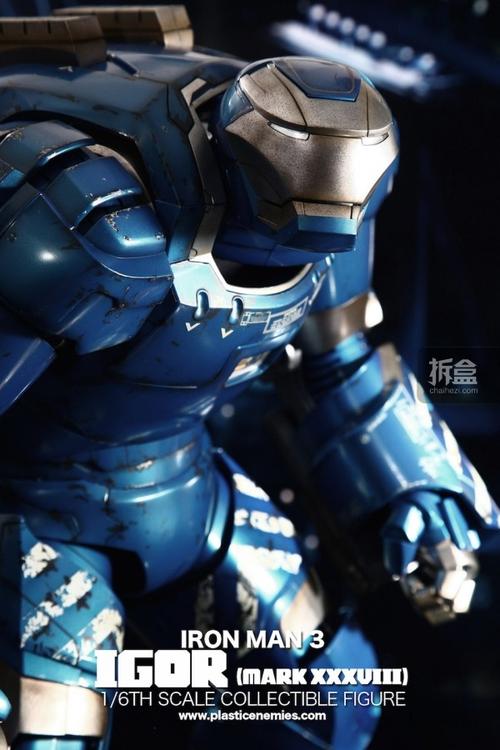 hottoys钢铁侠3mark38伊果igorplasticenemies实拍