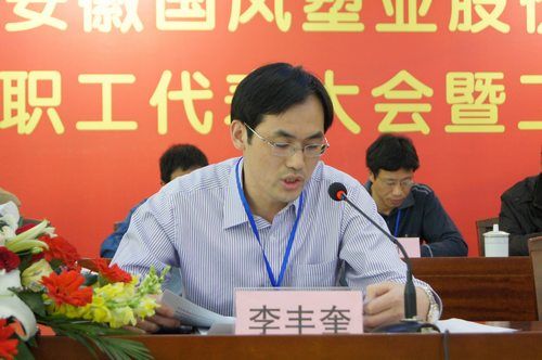 会上,全体代表听取了李丰奎副总经理的《安徽国风