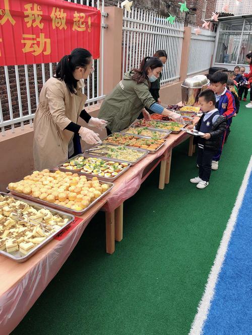 文明礼仪,从小做起——新罗区大眼睛幼儿园自助餐活动