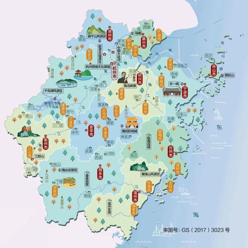 来看全国各省人文景区分布图!