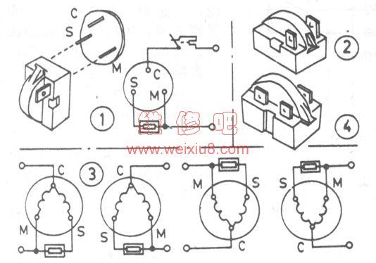冰箱ptc启动器怎么连接