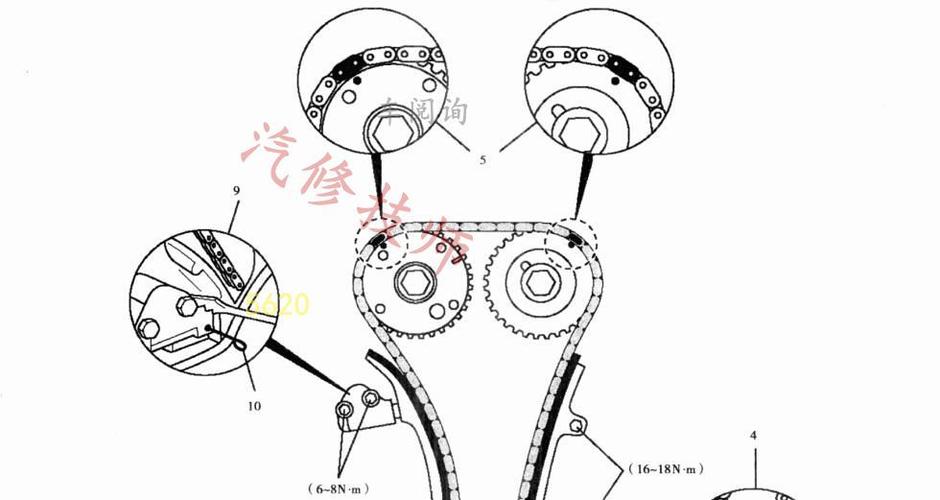 东风日产轩逸 1.8l mr18de发动机正时