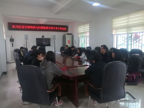 东川区召开律师参与扫黑除恶专项斗争工作会议