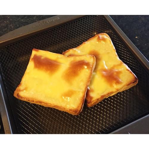 伍小四四四四四四做的乳酪厚片(消耗吐司,奶油奶酪)