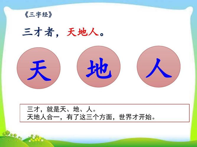 部编本人教版一年级语文上册1 天地人 课件课件ppt