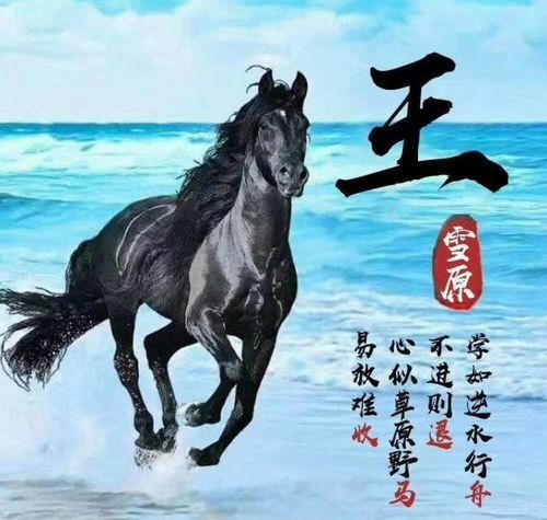 一组万马奔腾的高级姓氏签名头像,每一个都可以作为自己的微信头像